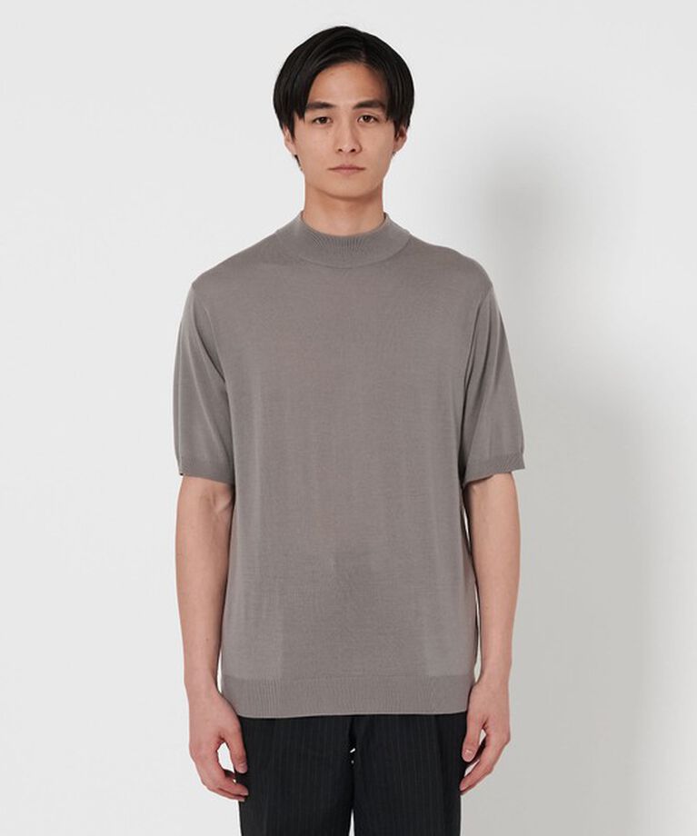 UNITED ARROWS「ウール ハイゲージ モックネック ニット」|ニット・セーター|
