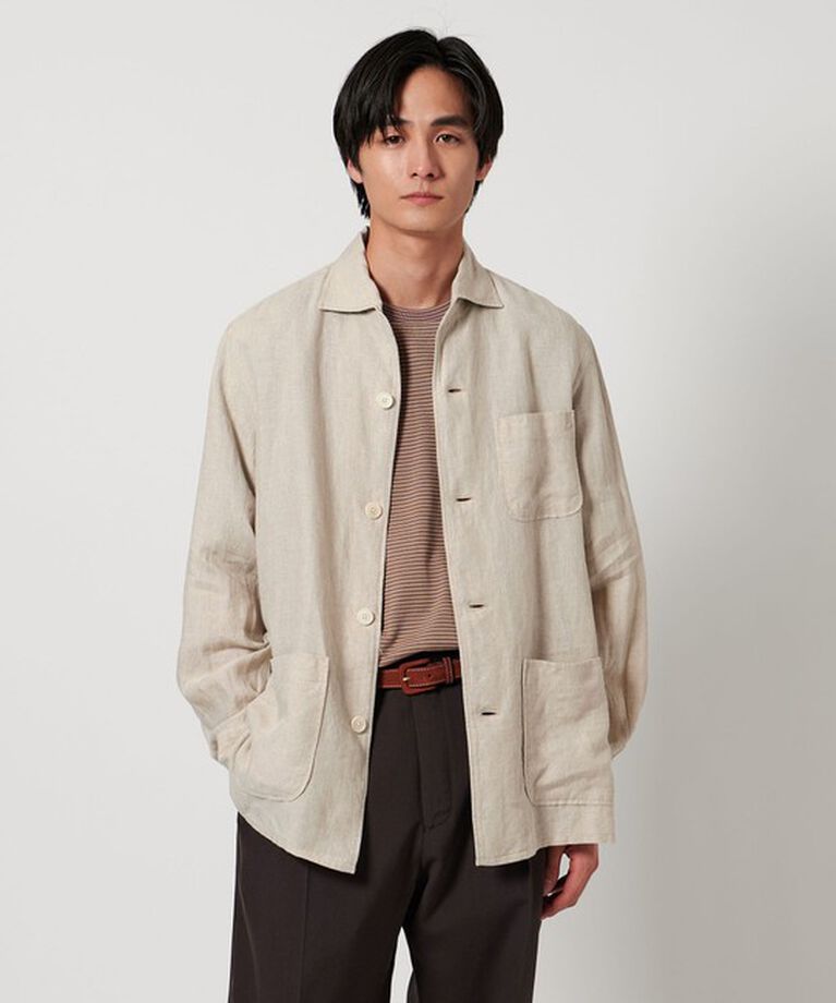 UNITED ARROWS「LIBECO リネン シャツジャケット」|シャツ・ブラウス|