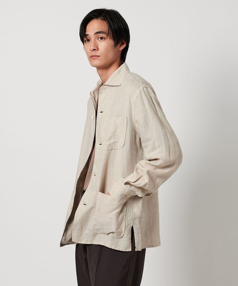 UNITED ARROWS「LIBECO リネン シャツジャケット」|シャツ・ブラウス|