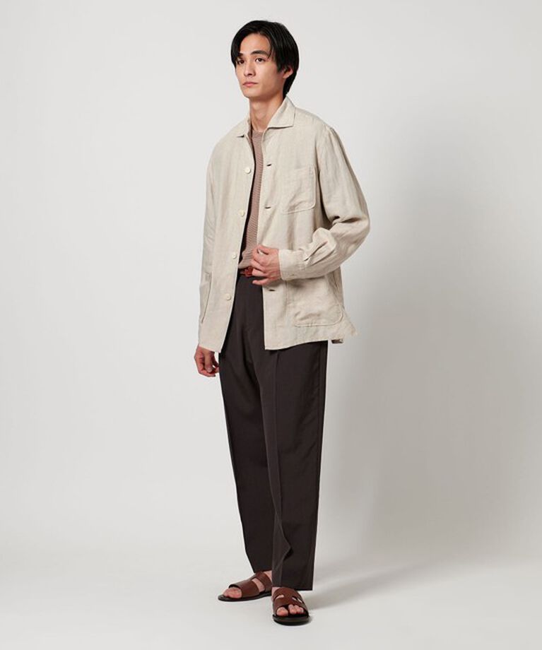 UNITED ARROWS「LIBECO リネン シャツジャケット」|シャツ・ブラウス|