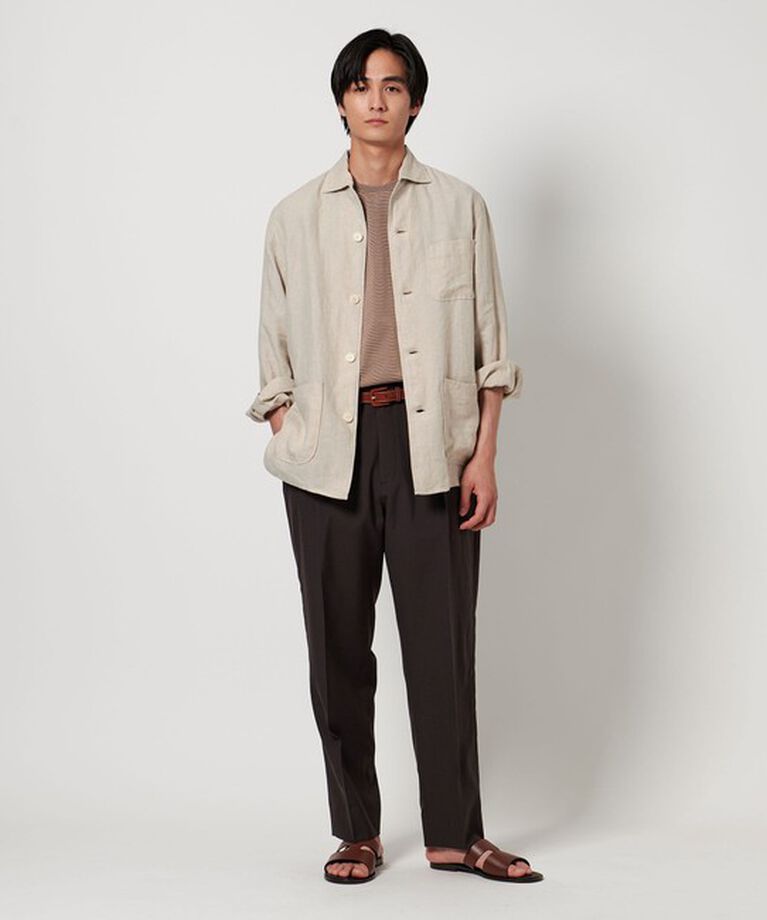 UNITED ARROWS「LIBECO リネン シャツジャケット」|シャツ・ブラウス|