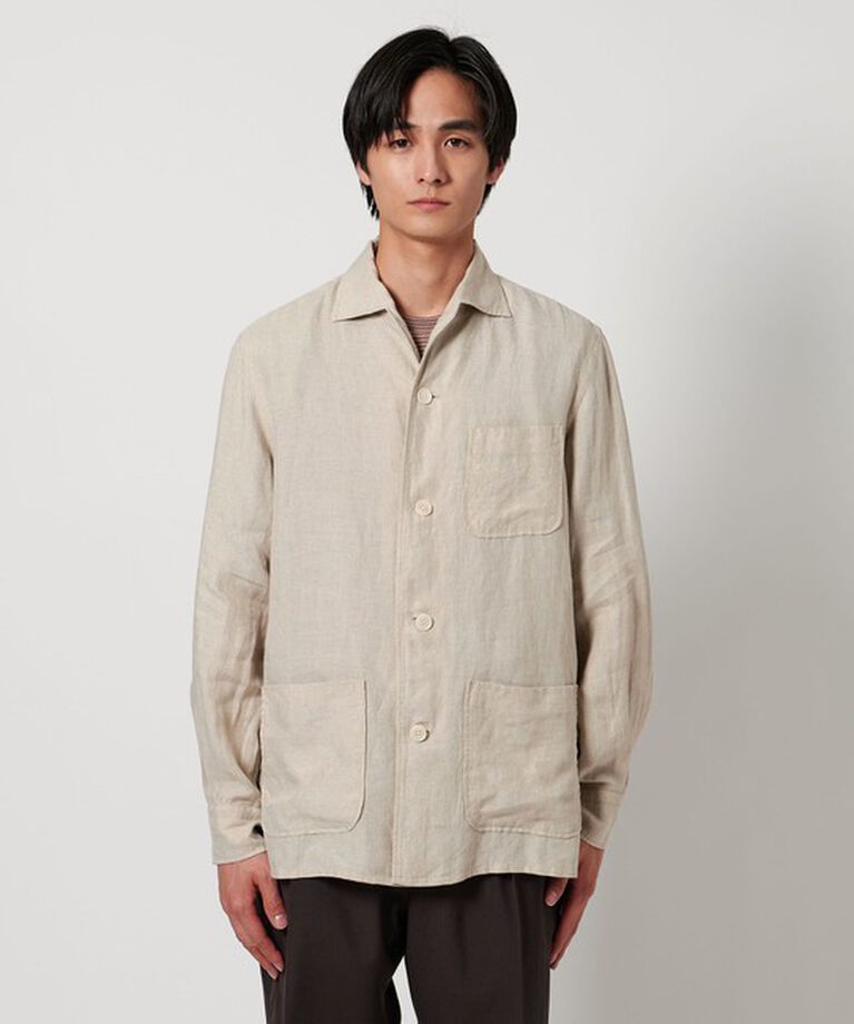 UNITED ARROWS「LIBECO リネン シャツジャケット」|シャツ・ブラウス|