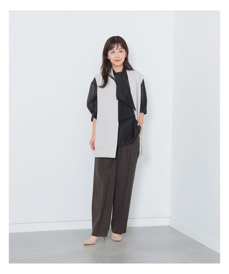 Demi-Luxe BEAMS 「Demi-Luxe BEAMS / オーガンジー リボンタイ ブラウス」|シャツ・ブラウス|