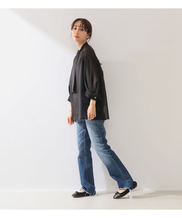 Demi-Luxe BEAMS 「Demi-Luxe BEAMS / オーガンジー リボンタイ ブラウス」|シャツ・ブラウス|