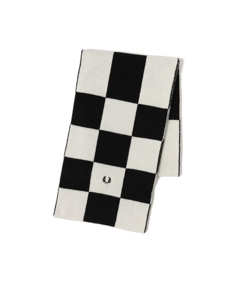 Ray BEAMS 「FRED PERRY / Chequerboard Lambswool Scarf」|ストール|