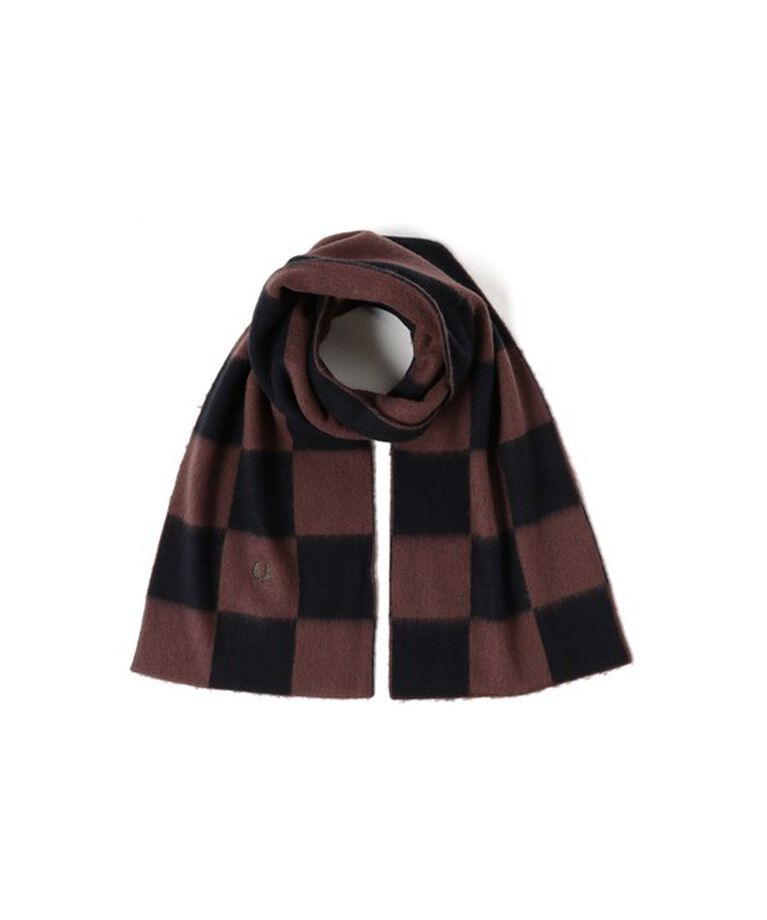 Ray BEAMS 「FRED PERRY / Chequerboard Lambswool Scarf」|ストール|