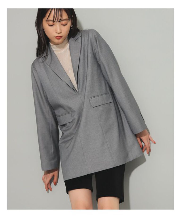 Ray BEAMS 「ジャケット ディテール ミニ ワンピース」|ワンピース|SILVER