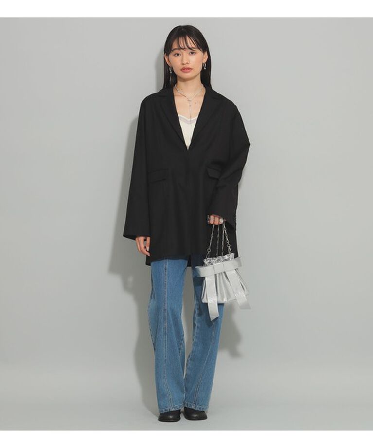 Ray BEAMS 「ジャケット ディテール ミニ ワンピース」|ワンピース|
