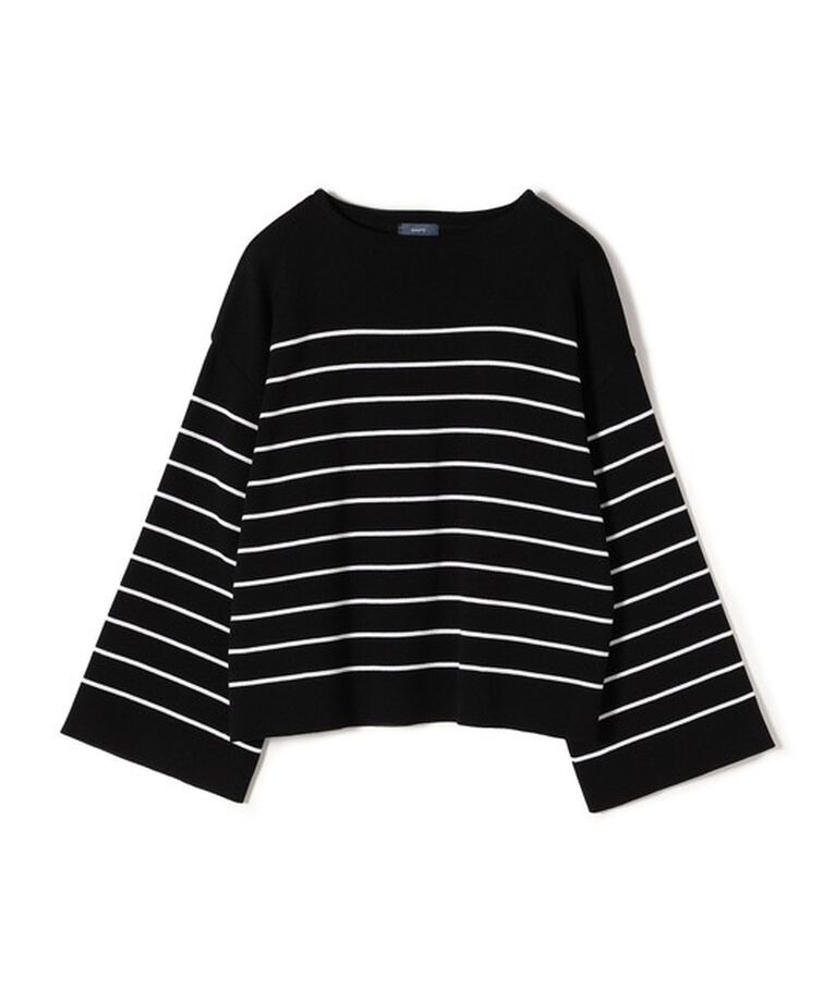 SHIPS for women「〈手洗い可能〉徳島ボーダーニットプルオーバー22FW◇」|ニット・セーター|