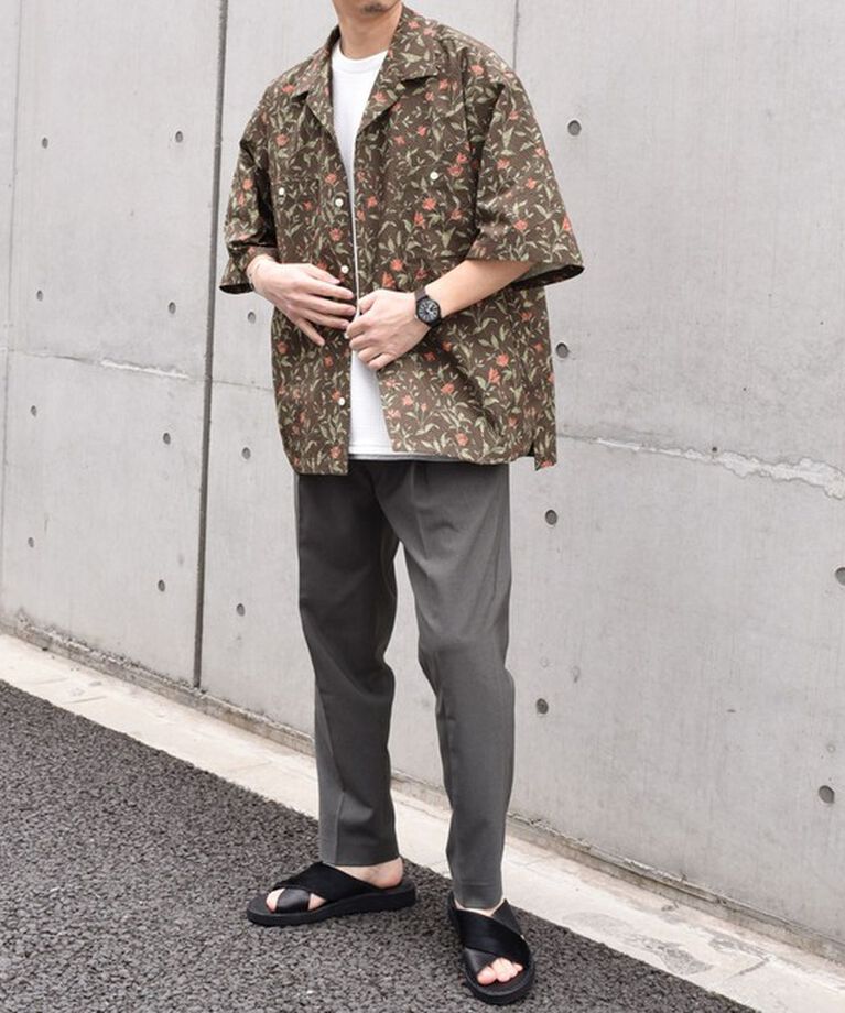SHIPS any「SHIPS any:〈撥水・軽量・ストレッチ〉SOLOTEX(R)シアサッカー オープンカラー シャツ◇」|シャツ・ブラウス|