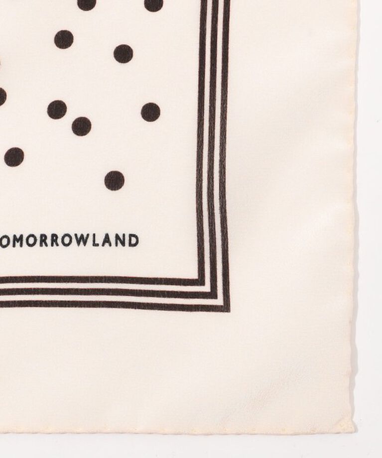 TOMORROWLAND GOODS「TOMORROWLAND MADE IN ITALY ランダムドット シルクスカーフ」|バンダナ・スカーフ|