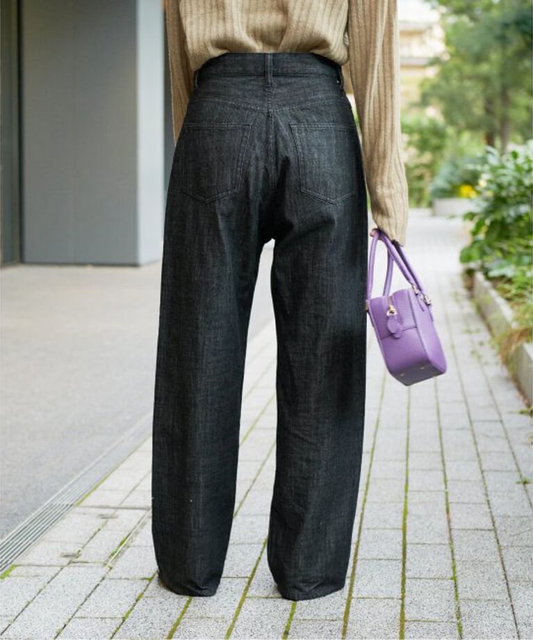 IENA LA BOUCLE「IENA LA BOUCLE ストレートカラーデニムパンツ」|デニム|