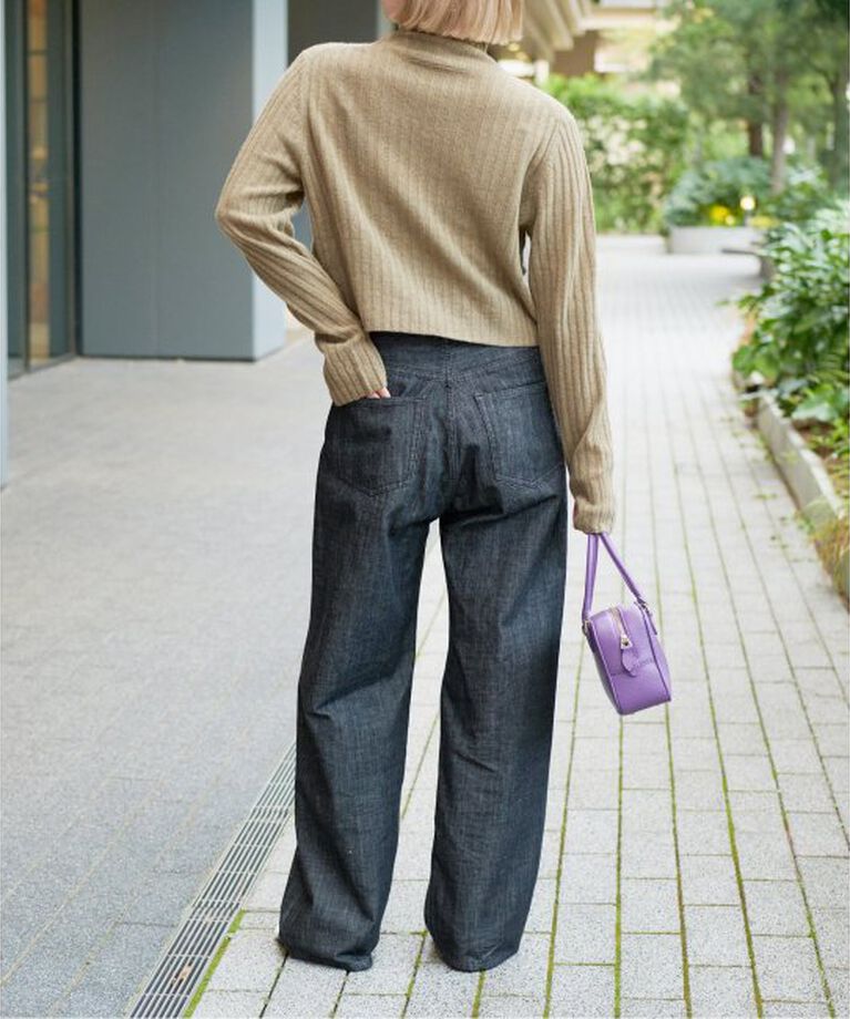 IENA LA BOUCLE「IENA LA BOUCLE ストレートカラーデニムパンツ」|デニム|