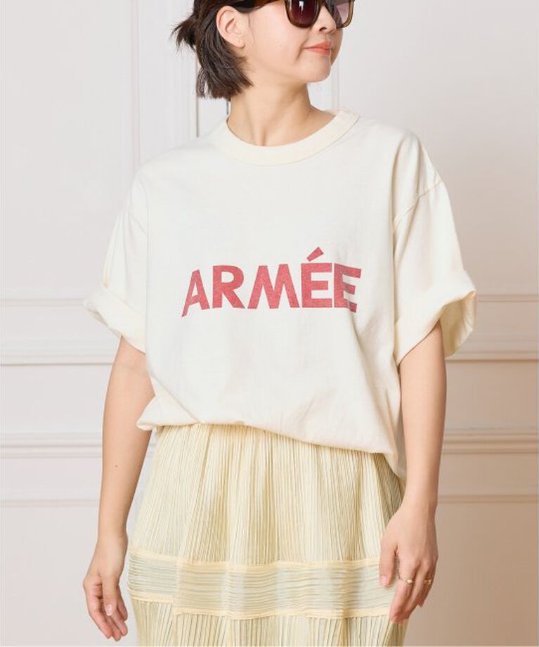 IENA LA BOUCLE「blurhms ROOTSTOCK/ブラームス ルーツストック PRINT Tシャツ BROOTS25S36D」|Tシャツ・カットソー|