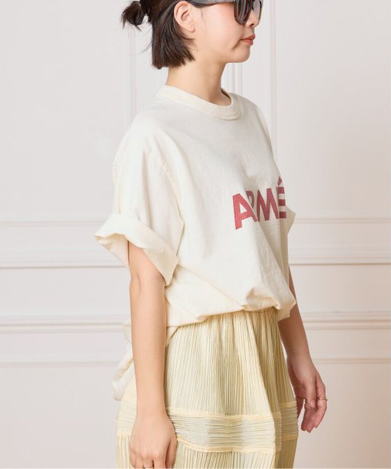 IENA LA BOUCLE「blurhms ROOTSTOCK/ブラームス ルーツストック PRINT Tシャツ BROOTS25S36D」|Tシャツ・カットソー|