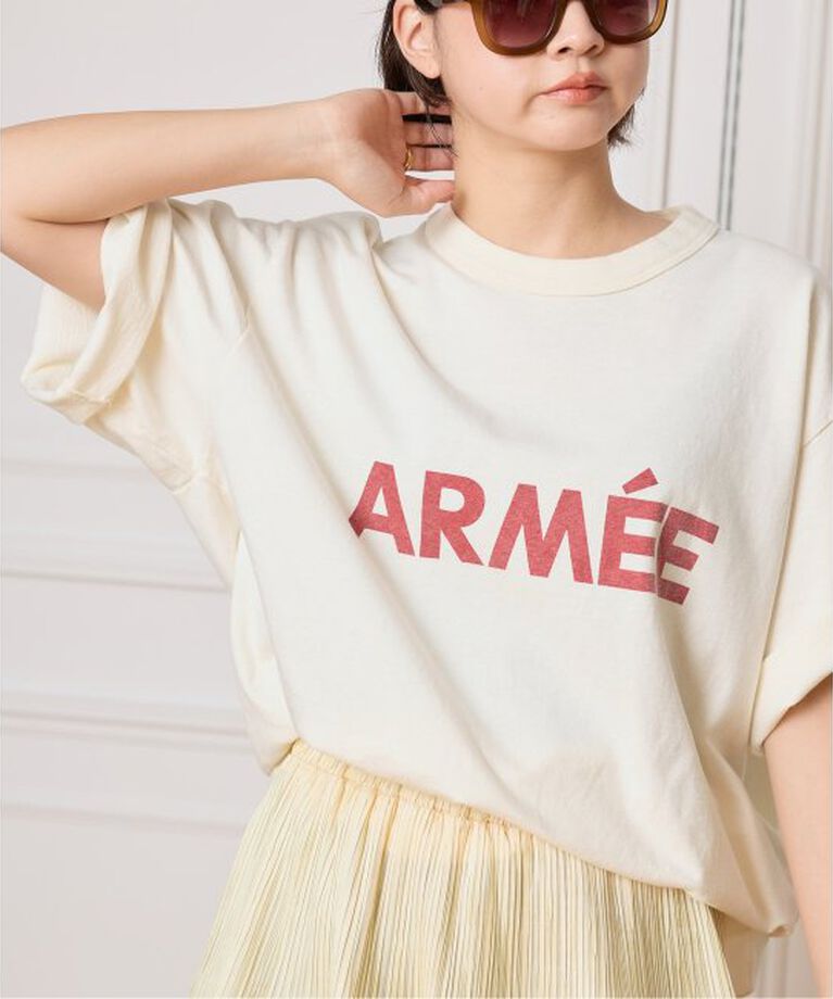 IENA LA BOUCLE「blurhms ROOTSTOCK/ブラームス ルーツストック PRINT Tシャツ BROOTS25S36D」|Tシャツ・カットソー|