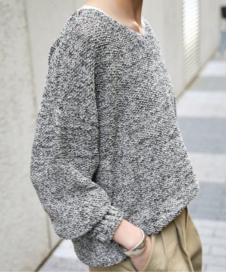 Spick and Span「ペーパーヤーン2WAYルーズプルオーバー」|ニット・セーター|