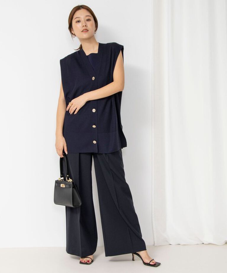 NOLLEY'S「ウォッシャブルハイスペックトロピカルウール2タックワイドパンツ」|その他|