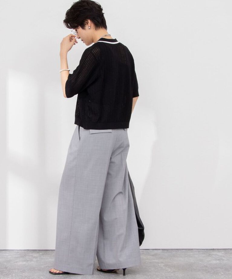 NOLLEY'S「ウォッシャブルハイスペックトロピカルウール2タックワイドパンツ」|その他|