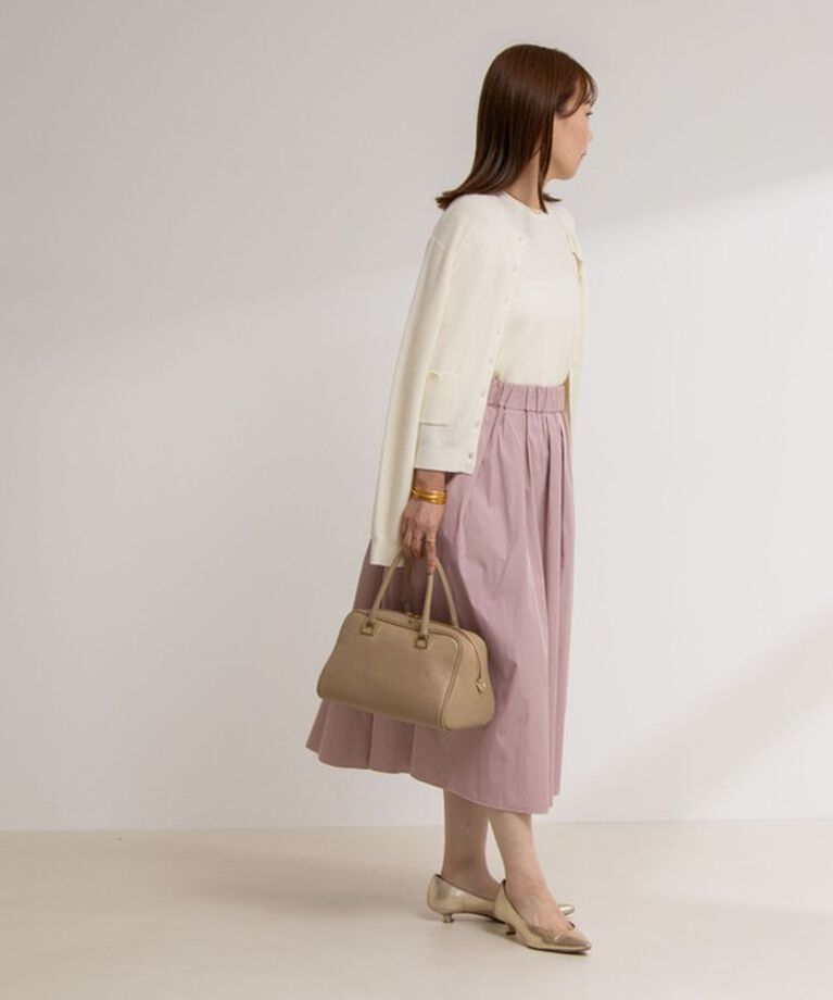 NOLLEY'S「《手洗い可能》ESPOIR 16G片畦クルーネックカーディガン」|カーディガン|