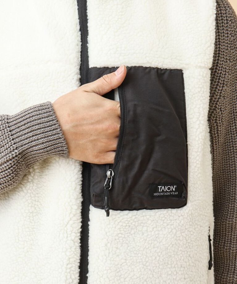 NOLLEY'S goodman「【TAION/タイオン】《配色別注》リバーシブル ボア×ダウンベスト 24AW」|ダウンベスト・ベスト|