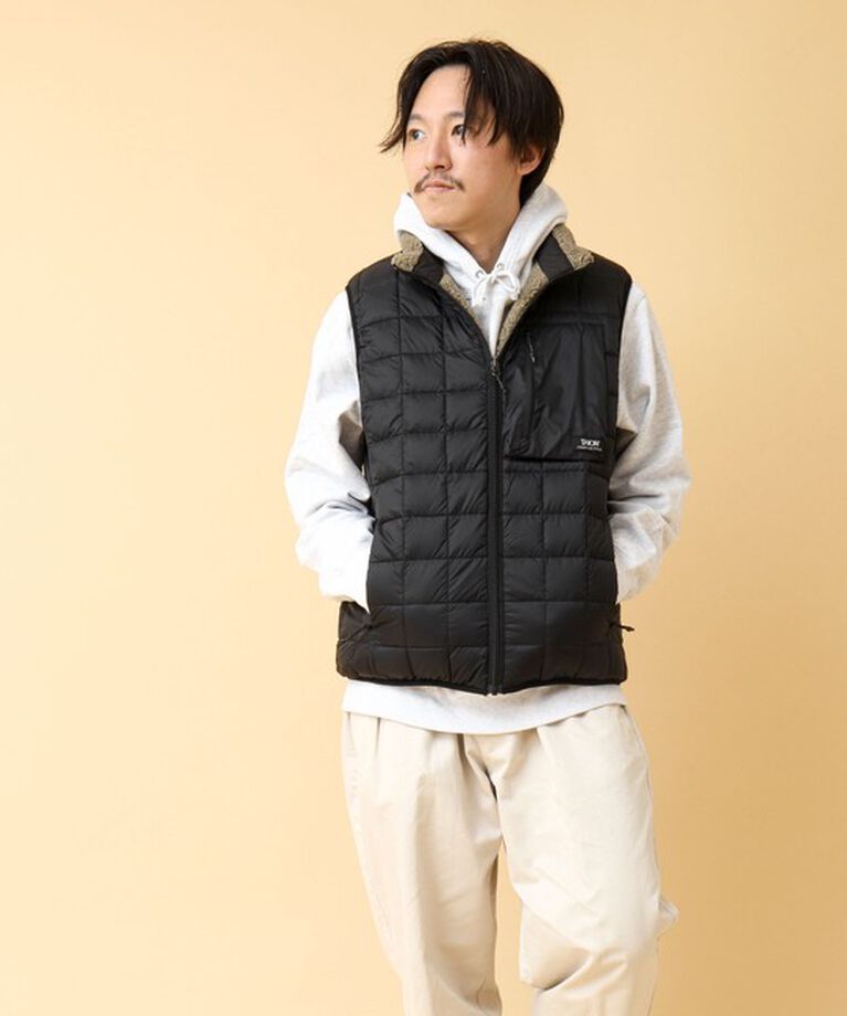 NOLLEY'S goodman「【TAION/タイオン】《配色別注》リバーシブル ボア×ダウンベスト 24AW」|ダウンベスト・ベスト|