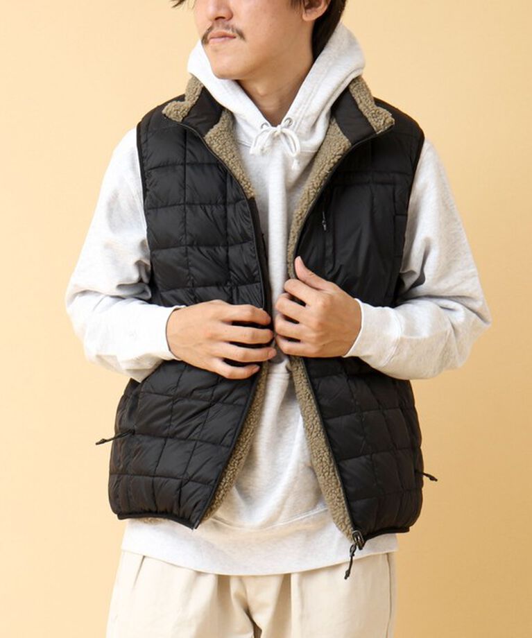 NOLLEY'S goodman「【TAION/タイオン】《配色別注》リバーシブル ボア×ダウンベスト 24AW」|ダウンベスト・ベスト|