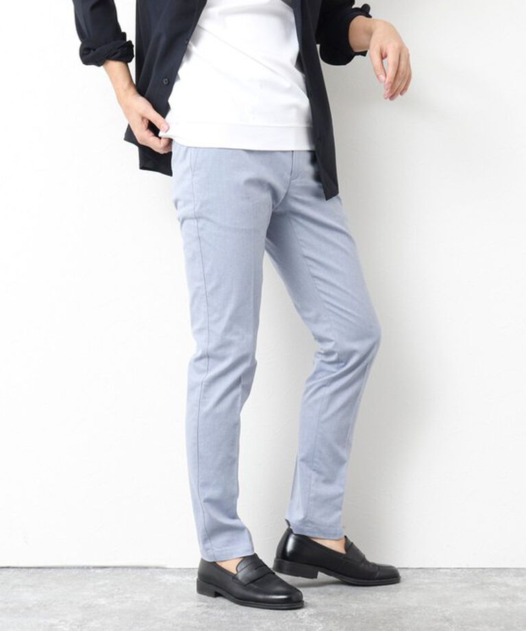 NOLLEY'S goodman「《ビジカジ対応》綿麻COOLMAX スリムフィットパンツ 25SS」|チノ|