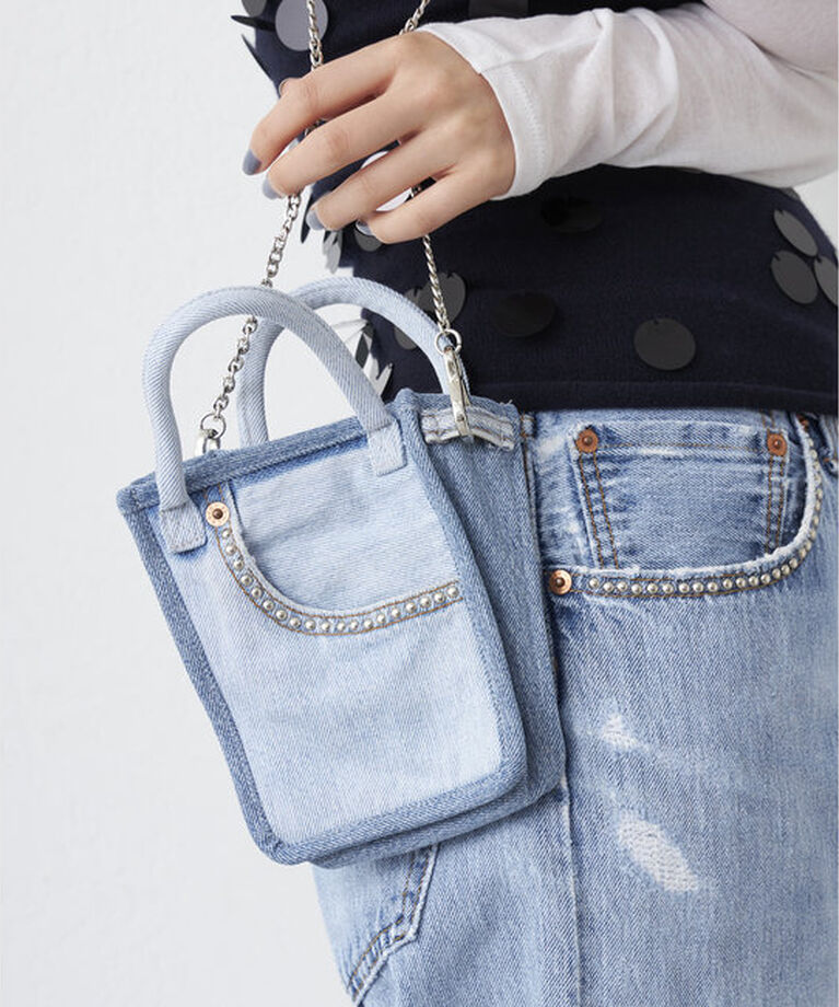 「【Jeanie Blue】STUDS MINI TOTE」|トートバッグ|
