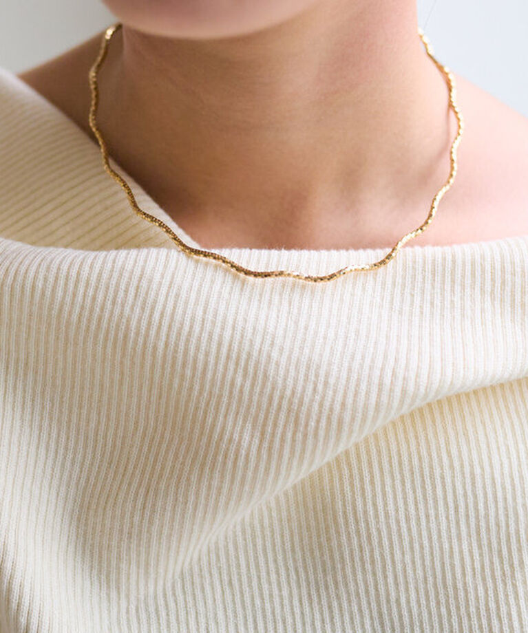  「［Eau］shiny wave necklace」|ネックレス|