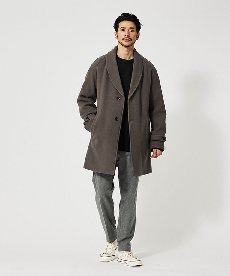 ABAHOUSE「ウール ショールカラー ハーフコート / チェスターコート」|その他|