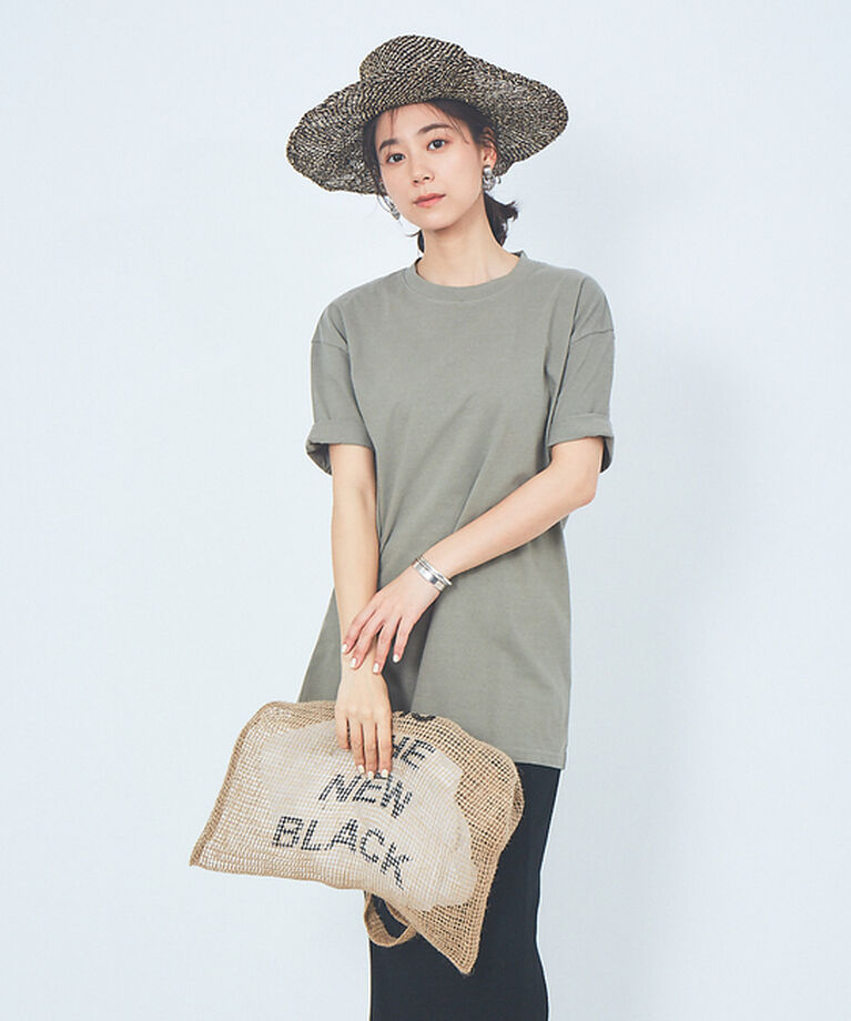 Rouge vif「ピースダイコットンチュニックTシャツ」|Tシャツ・カットソー|