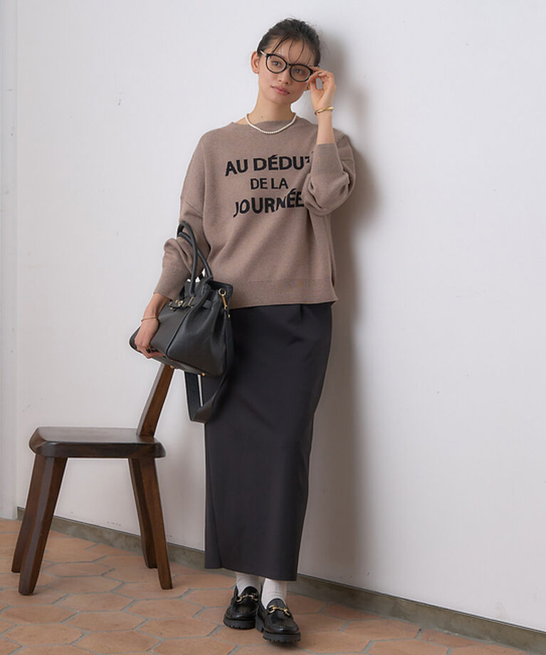 Rouge vif「【一部店舗限定】 ジャガードロゴニット」|ニット・セーター|