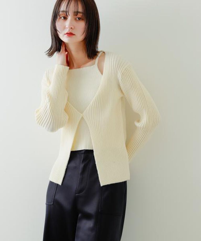 SENSE OF PLACE by URBAN RESEARCH「SENSE OF PLACE アンサンブルレイヤードセーター」|ニット・セーター|