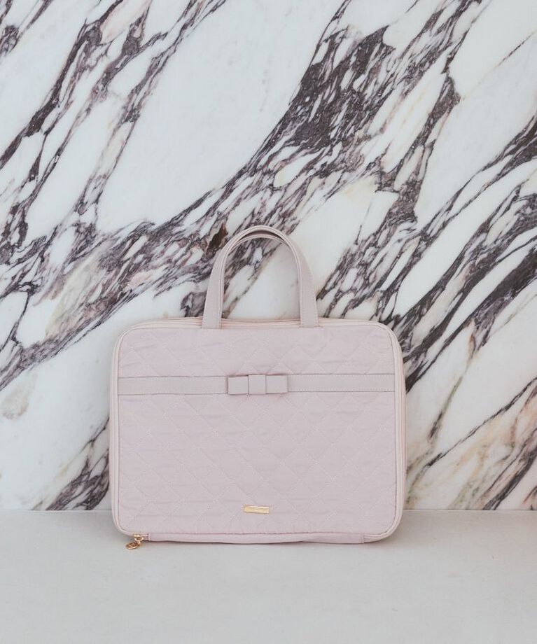 Maison de FLEUR「オペラリボンキルトPCケース」|その他|ピンク