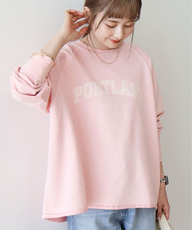 AMERICAN HOLIC「PORTLANDピグメントスウェット」|スウェット・ジャージ|Pink