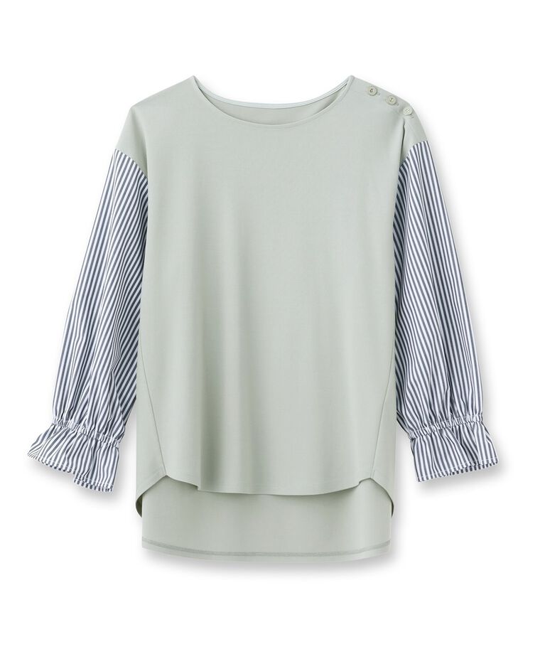 Reflect「【SALE／UVカット／接触冷感／洗える】キャンディスリーブカットソー」|Tシャツ・カットソー|