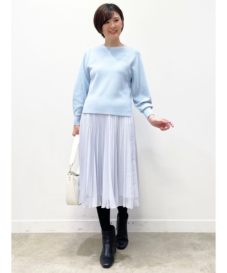 Reflect「【春SALE／フォーマル/洗える】シフォンジョーゼットプリーツスカート」|スカート|
