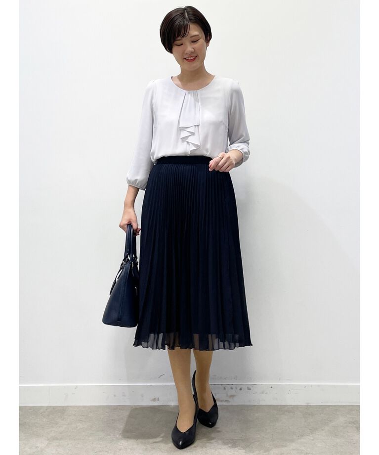 Reflect「【春SALE／フォーマル/洗える】シフォンジョーゼットプリーツスカート」|スカート|