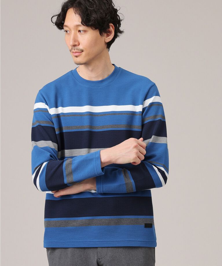 TAKEO KIKUCHI「【Sサイズ～】リップルパネルボーダー」|Tシャツ・カットソー|