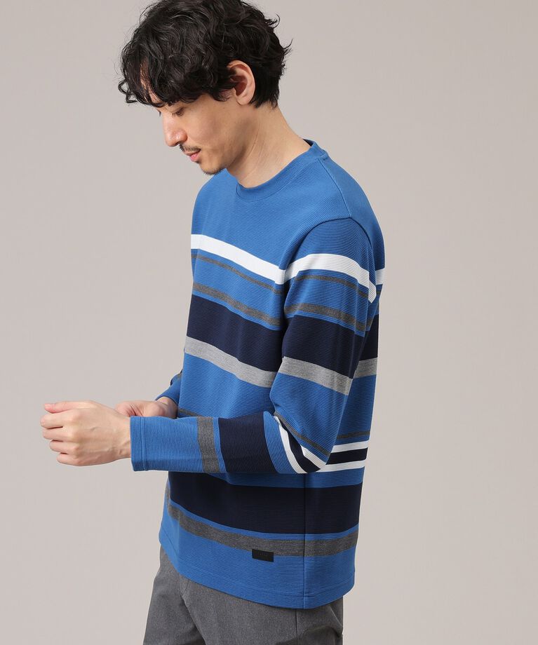 TAKEO KIKUCHI「【Sサイズ～】リップルパネルボーダー」|Tシャツ・カットソー|