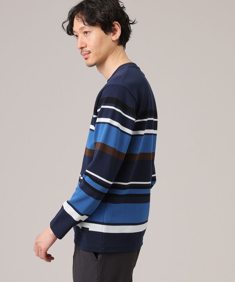 TAKEO KIKUCHI「【Sサイズ～】リップルパネルボーダー」|Tシャツ・カットソー|