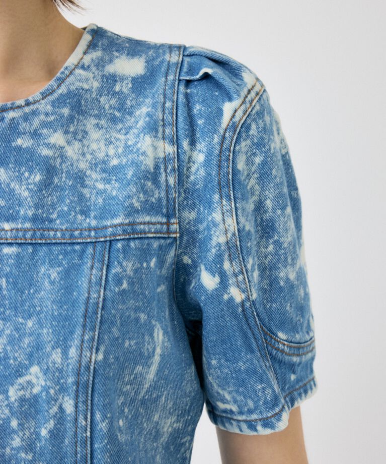 MOUSSY「FRONT ZIP CHEMICAL MINI ドレス」|ワンピース|
