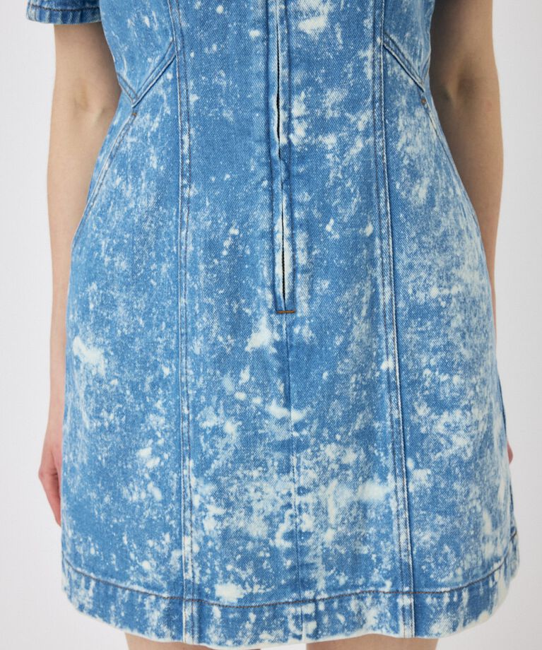 MOUSSY「FRONT ZIP CHEMICAL MINI ドレス」|ワンピース|