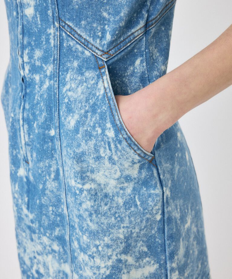 MOUSSY「FRONT ZIP CHEMICAL MINI ドレス」|ワンピース|