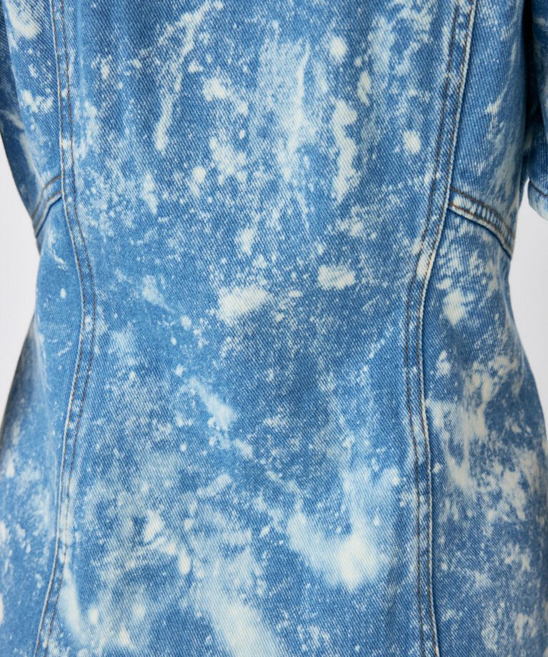 MOUSSY「FRONT ZIP CHEMICAL MINI ドレス」|ワンピース|