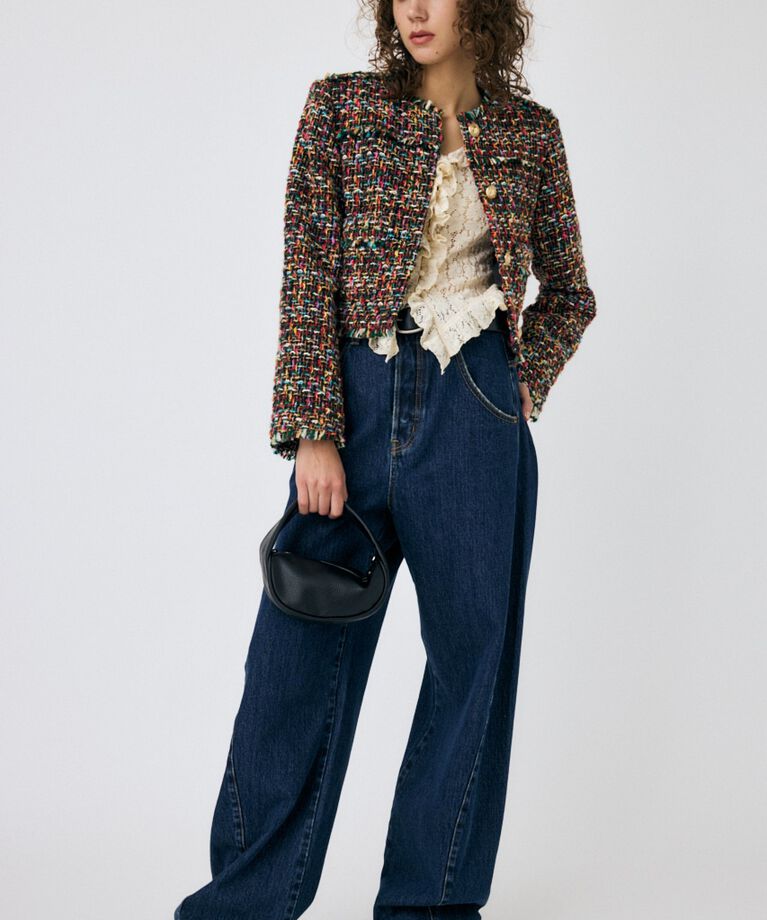 MOUSSY「CUT LACE RUFFLE ブラウス」|Tシャツ・カットソー|