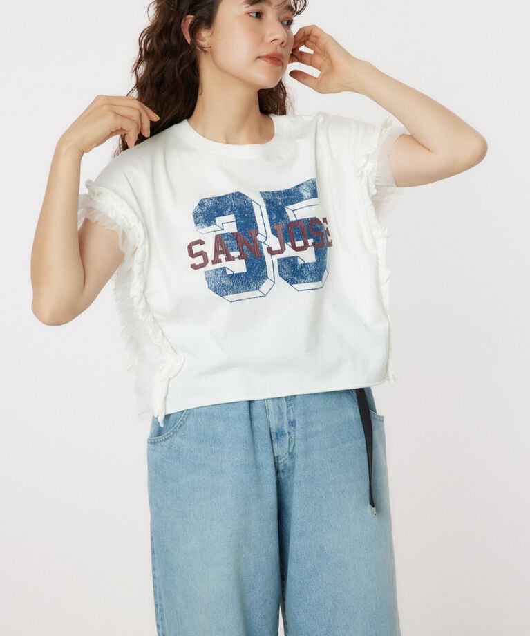 RODEO CROWNS「フリルナンバートップス」|Tシャツ・カットソー|