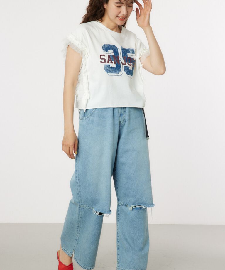 RODEO CROWNS「フリルナンバートップス」|Tシャツ・カットソー|