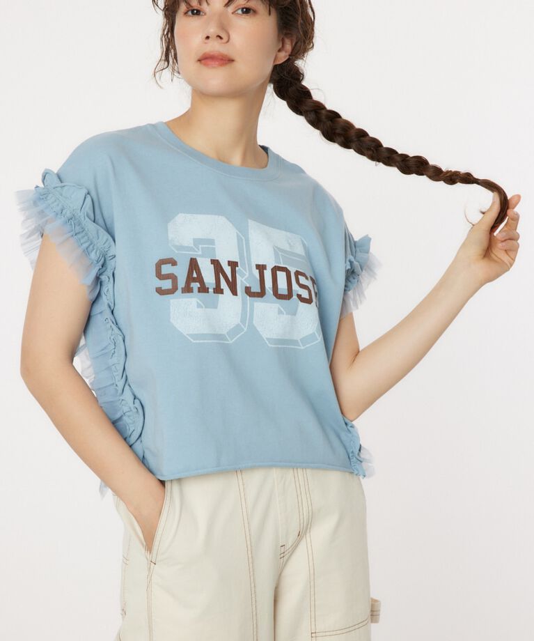 RODEO CROWNS「フリルナンバートップス」|Tシャツ・カットソー|